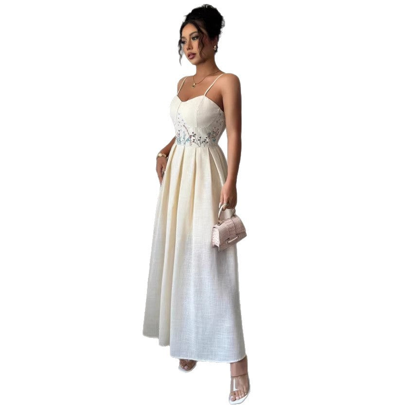 Womens Cinched Strapless Sexy Dress