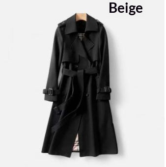 High-end Tailored Trench Coat Casual Plus-size Mid-length British-style Coat For Petite Figures