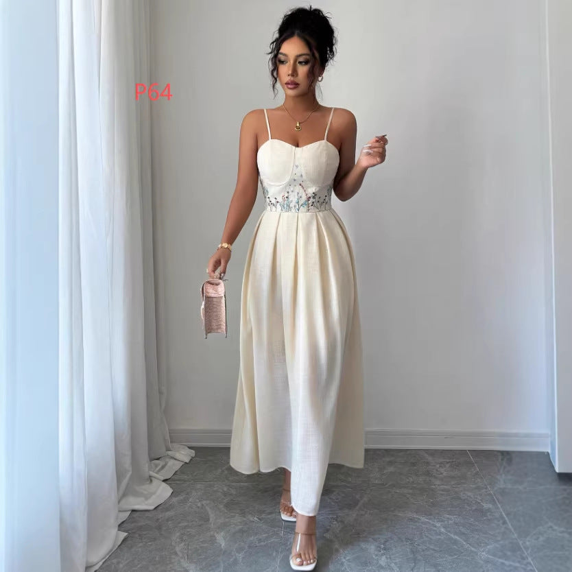 Womens Cinched Strapless Sexy Dress