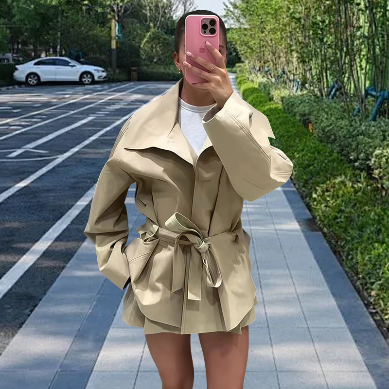 Stylish Chic High-waisted Shorts And Top Setperfect For Commuting Or Casual Outings