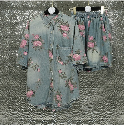 Retro-style Denim Set Collection From Europe And The US