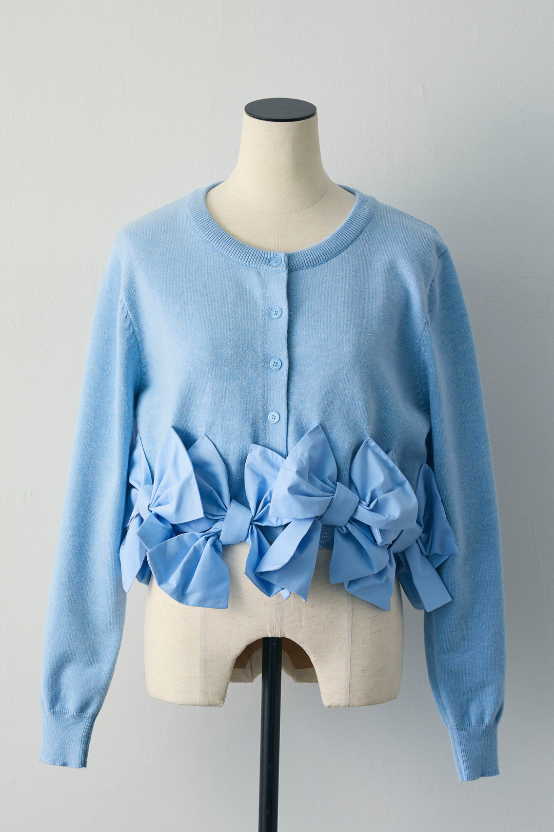 Womens Long-Sleeve Knitted Cardigan And Mesh Tiered Skirt Set