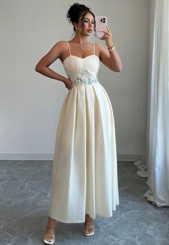 Womens Cinched Strapless Sexy Dress